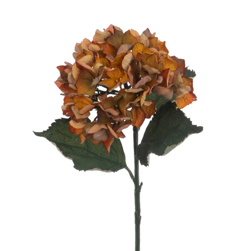 Floralsilk Eco Hydrangea Stem Orange