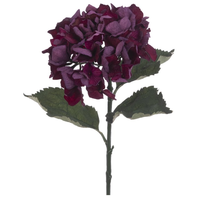 Floralsilk Eco Hydrangea Stem Burgundy