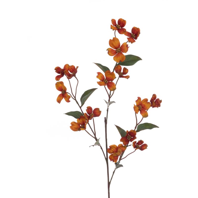 Floralsilk Eco Dogwood Spray Orange