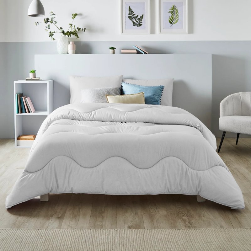 Night Lark 10.5 Tog Coverless Duvet Cloud Grey lifestyle