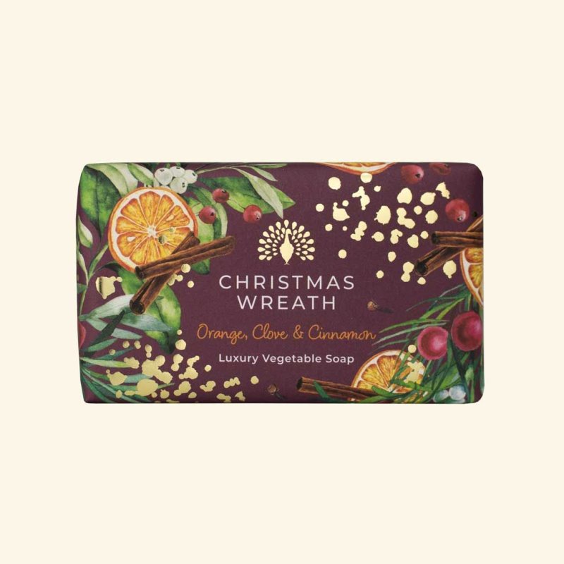 The English Soap Company Christmas Tidings Christmas Wreath Soap