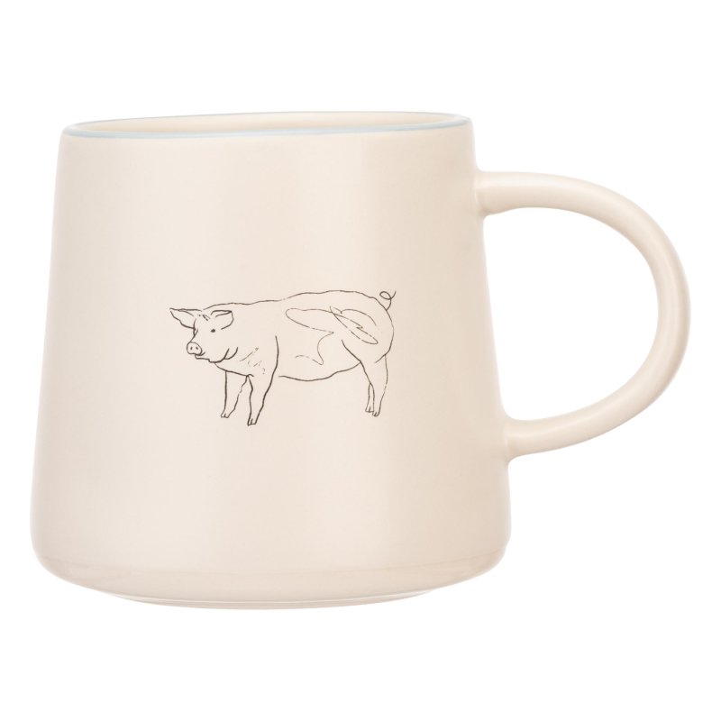 Woodbury Lane Pig Mug side view