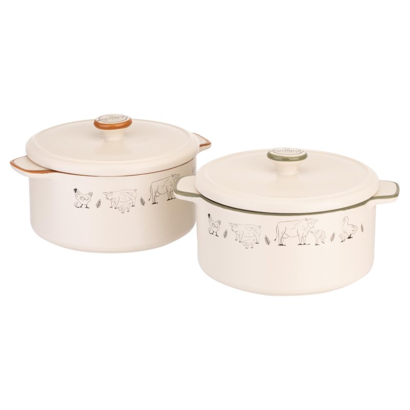 Woodbury Lane 2 Set Of Mini Casserole Dishes