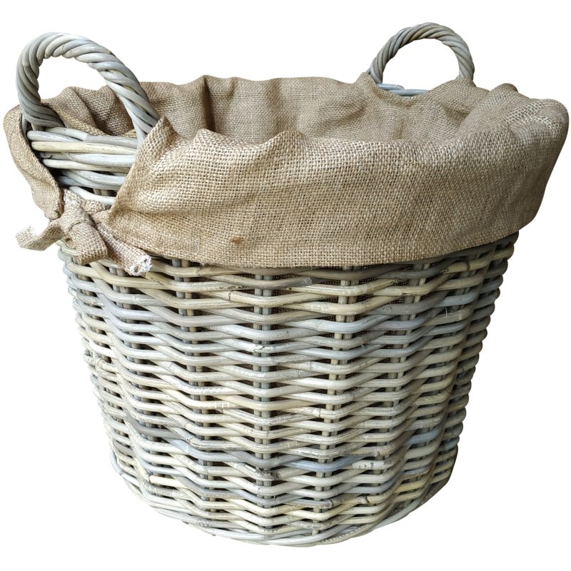 Lows Round Basket Ear Handles & Jute Liner