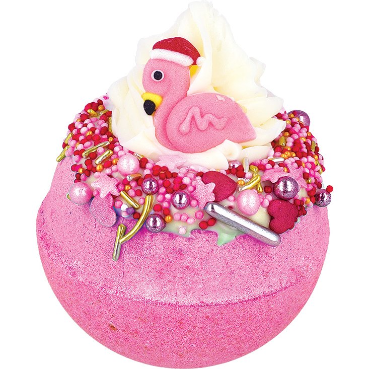 Bomb Cosmetics Flamingle Bells Bath Blaster