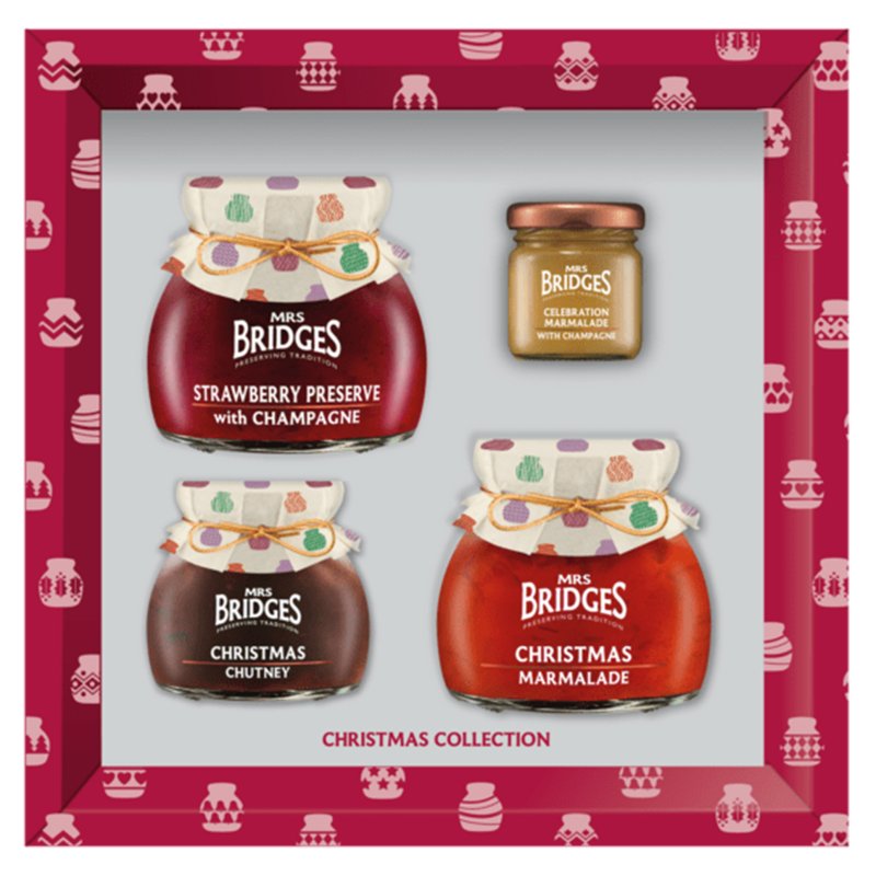 Mrs Bridges Red Christmas Collection Box