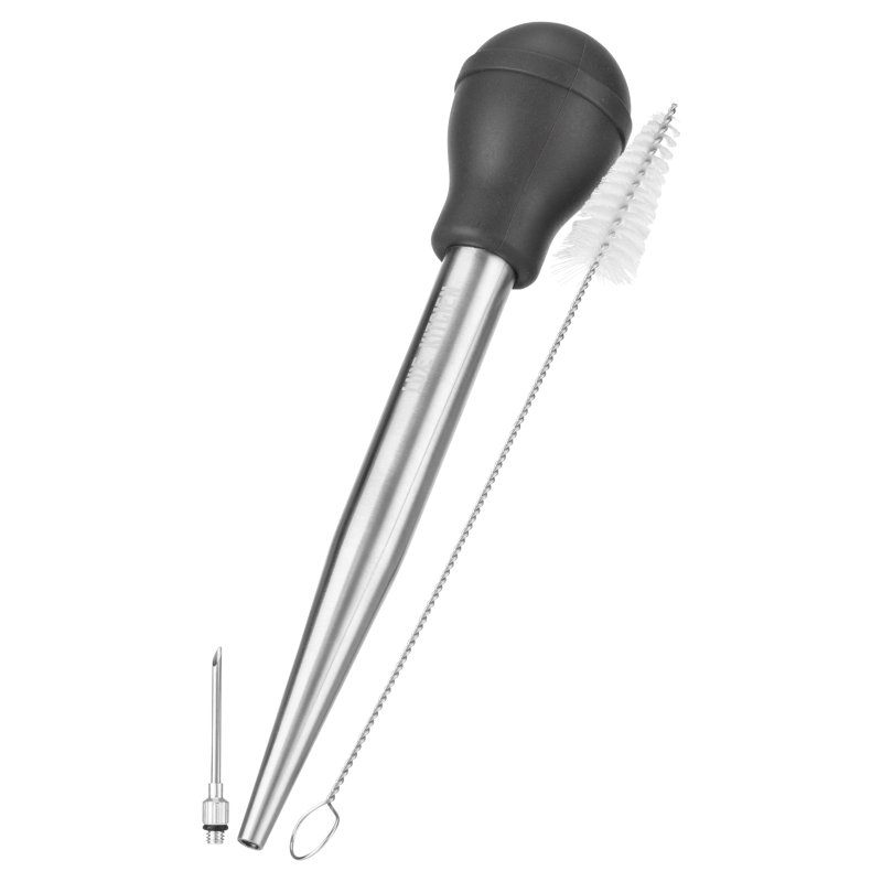 Luxe Stainless Steel Baster With Cleaning Brush