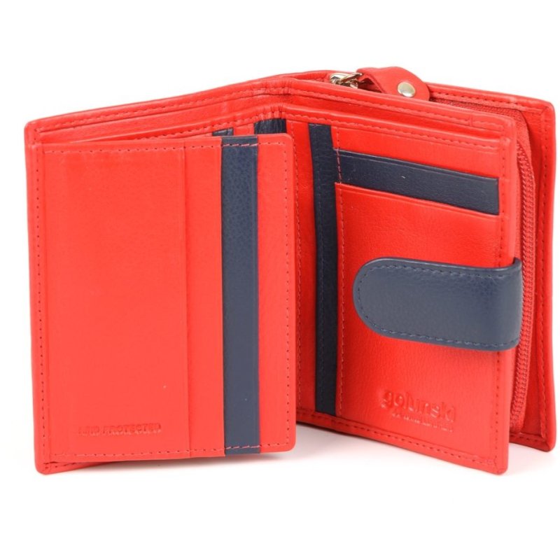 Golunski Red And Navy Wallet Purse open