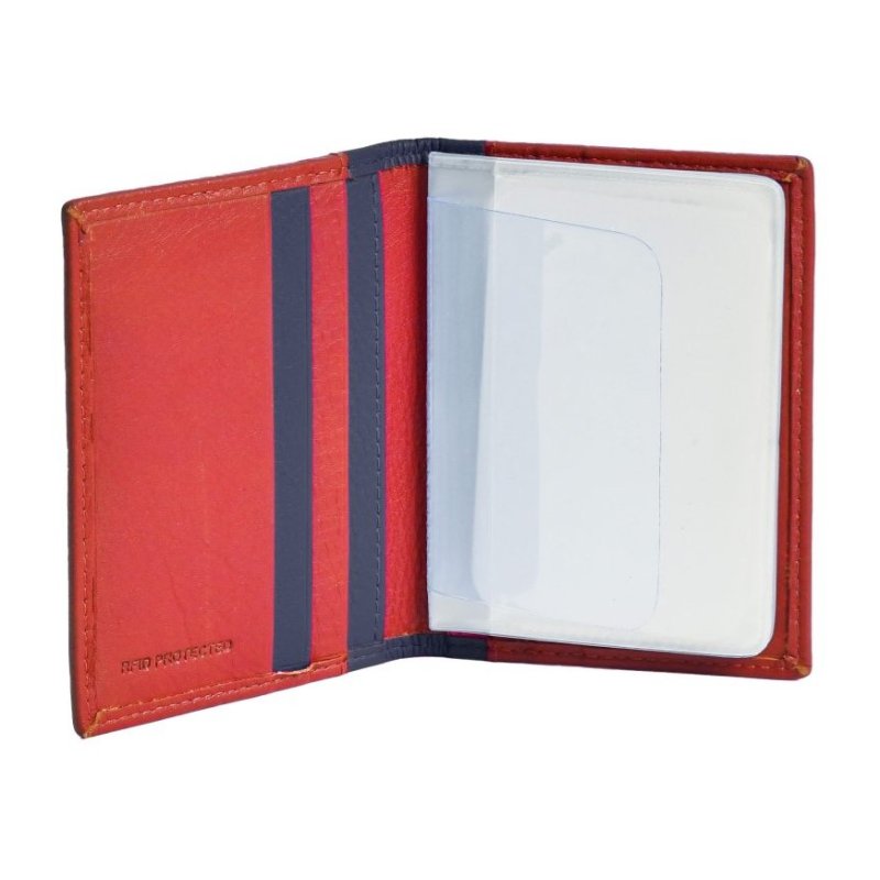 Golunski Red And Navy Cardholder open