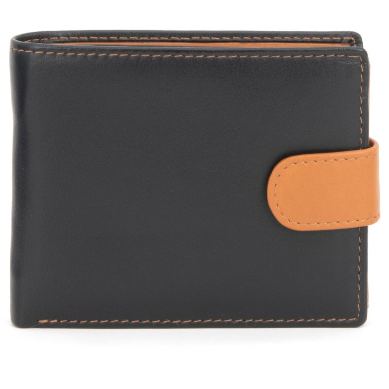 Golunski Black And Tan Wallet closed