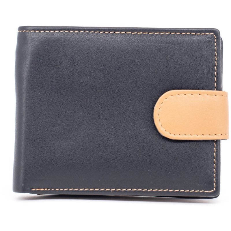 Golunski Black And Tan Wallet closed