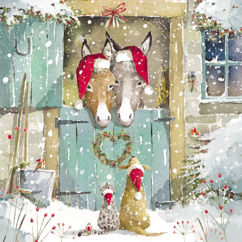 Barn Animal Friends Pack of Christmas Cards