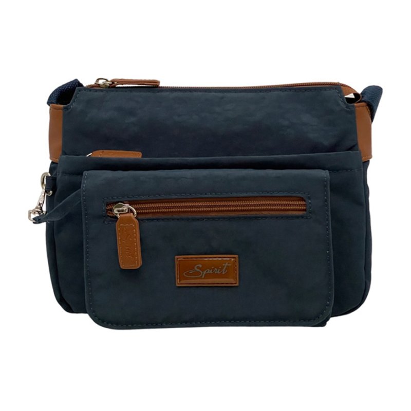 Spirit Nylon Bag Navy Tan