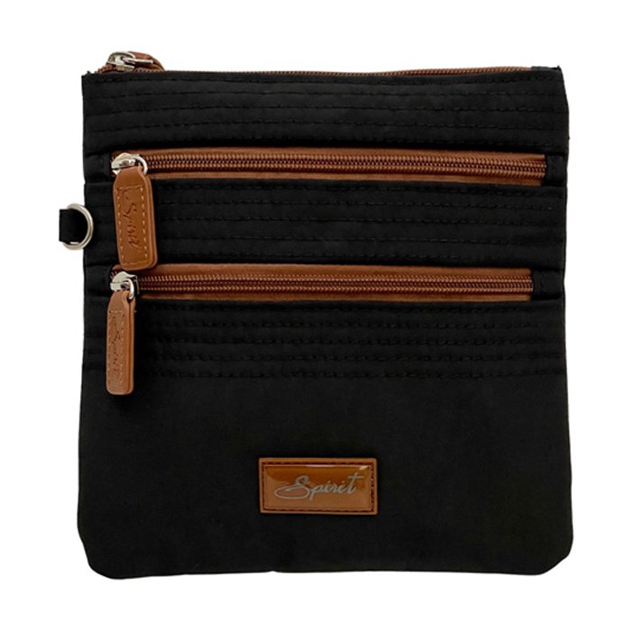 Spirit Messenger Bag Black Tan