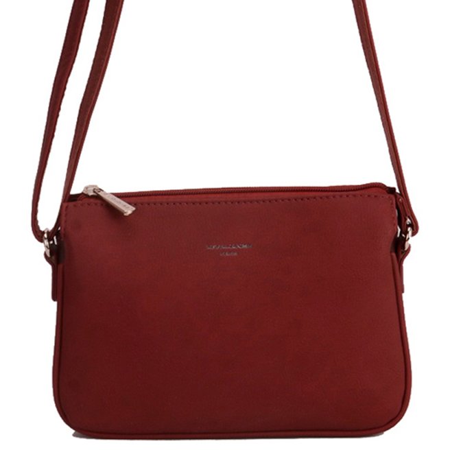 David Jones Small Crossbody Handbag Bordeaux