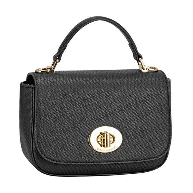 David Jones Flap Clasp Handbag Black