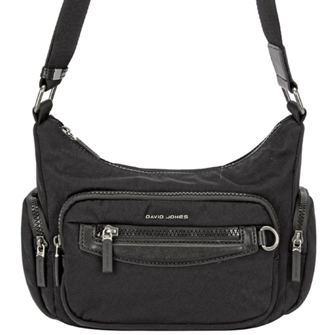 David Jones Multi Pocket Bag Black