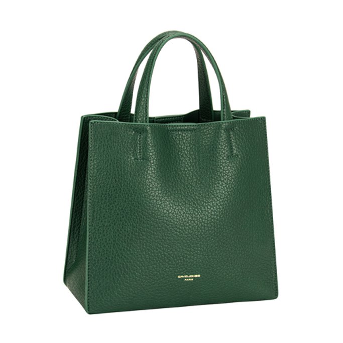 David Jones Square Grab Bag Dark Green