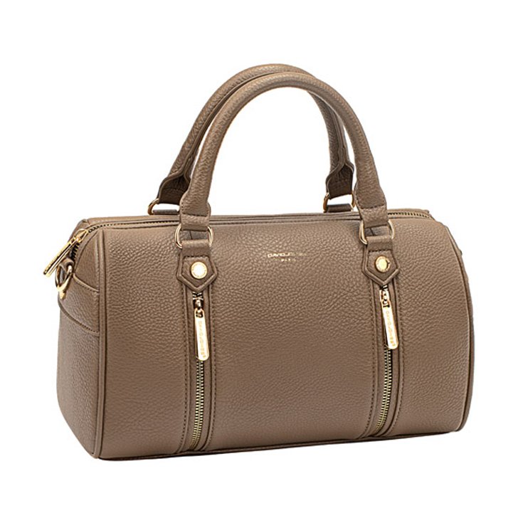 David Jones Bowling Style Bag Taupe