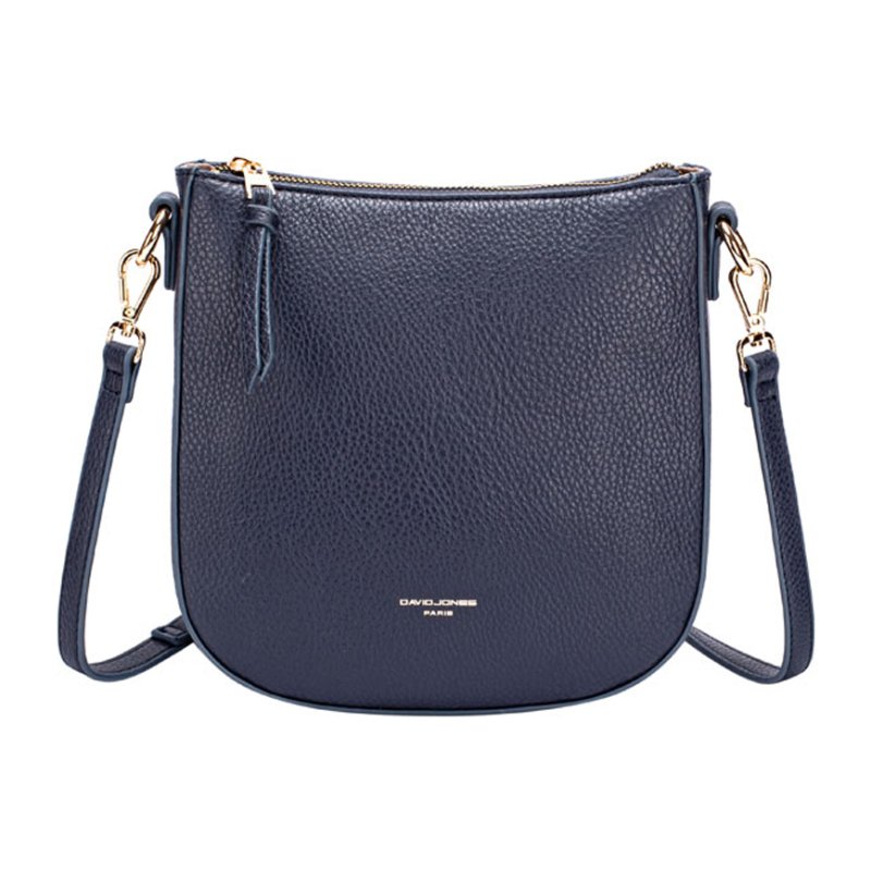 David Jones Zipper Crossbody Bag Blue