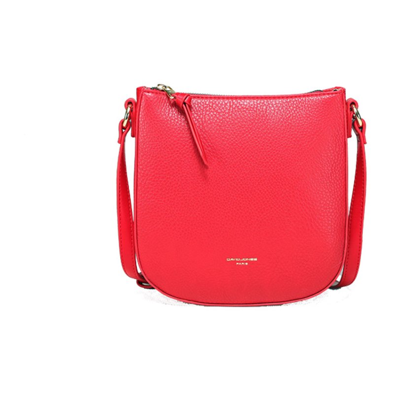 David Jones Zipper Crossbody Bag Red