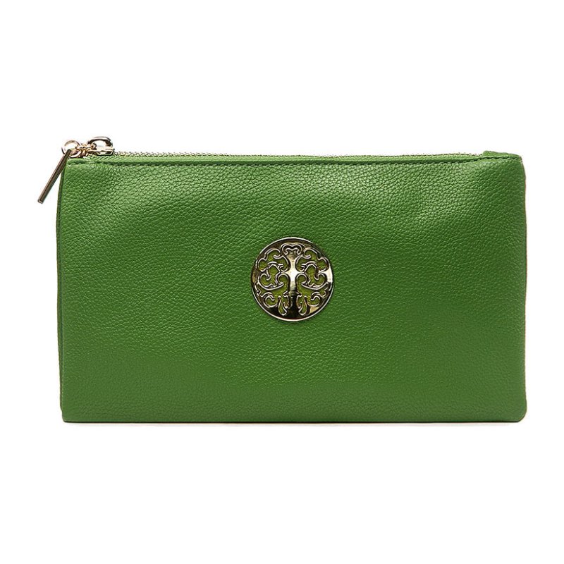 Long & Son Small Green Crossbody Clutch