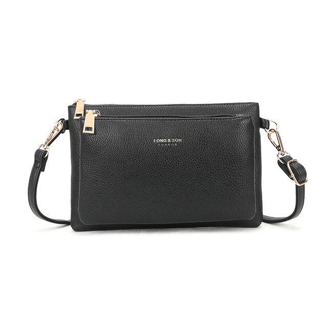 Long & Son Black Crossbody Bag