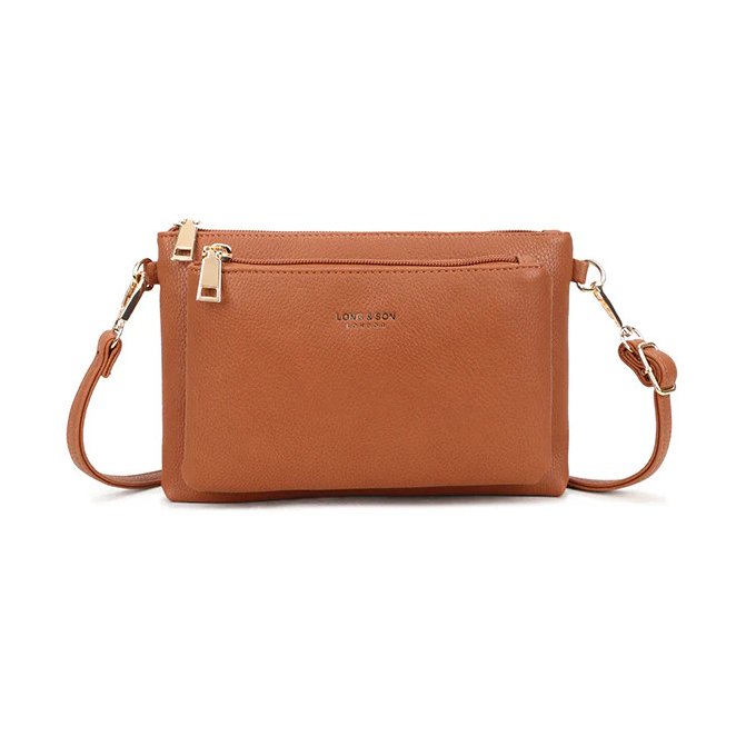 Long & Son Brown Crossbody Bag