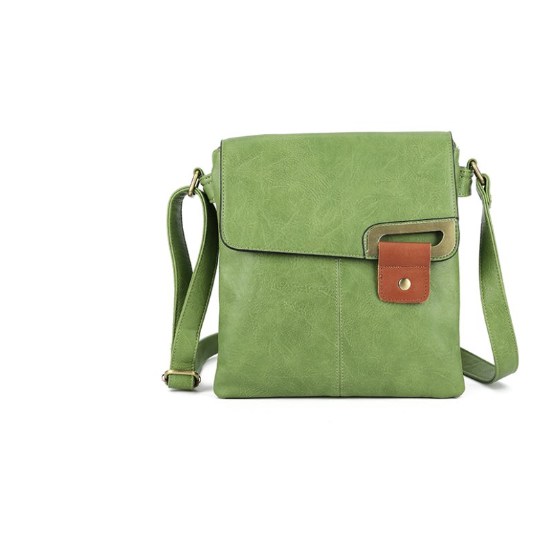 Long & Son Green Flap Top Crossbody Bag