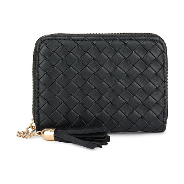 Long & Son Black Textured Purse