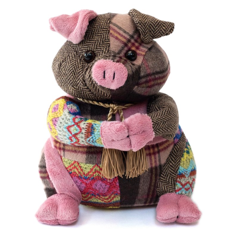 Dora Designs Patchwork Pig Doorstop