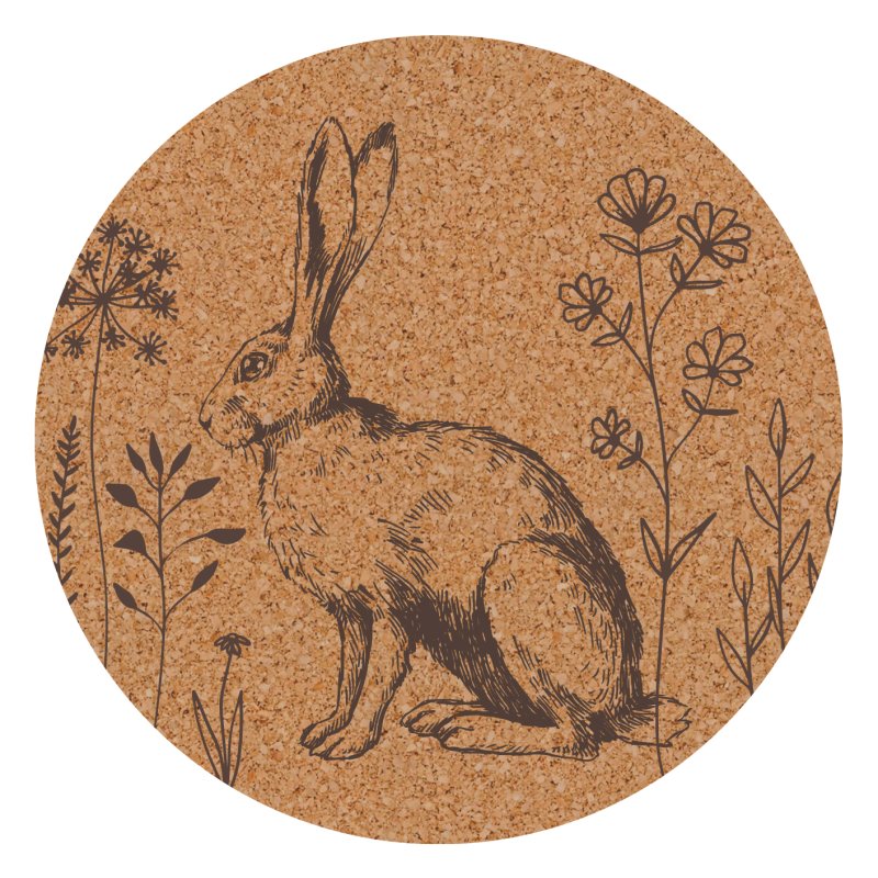 Tradestock Woodland Animals Round Cork Coaster