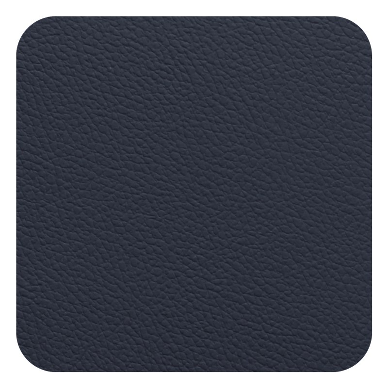 Tradestock Navy Grey Flexi Faux Leather Coasters Navy