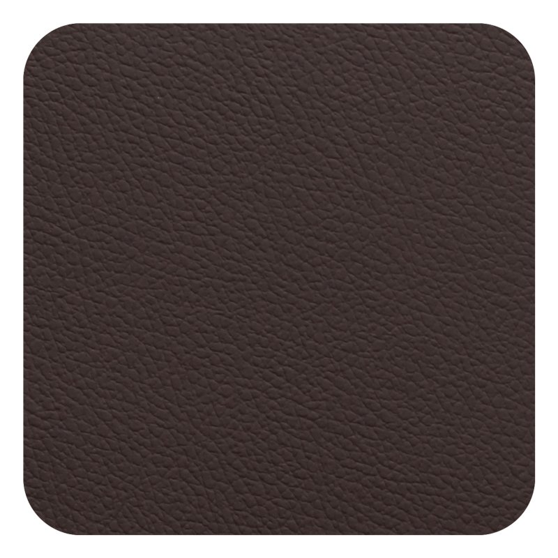 Tradestock Chocolate White Flexi Faux Leather Coasters Chocolate side