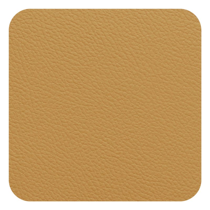 Tradestock Mustard Grey Flexi Faux Leather Coasters Mustard