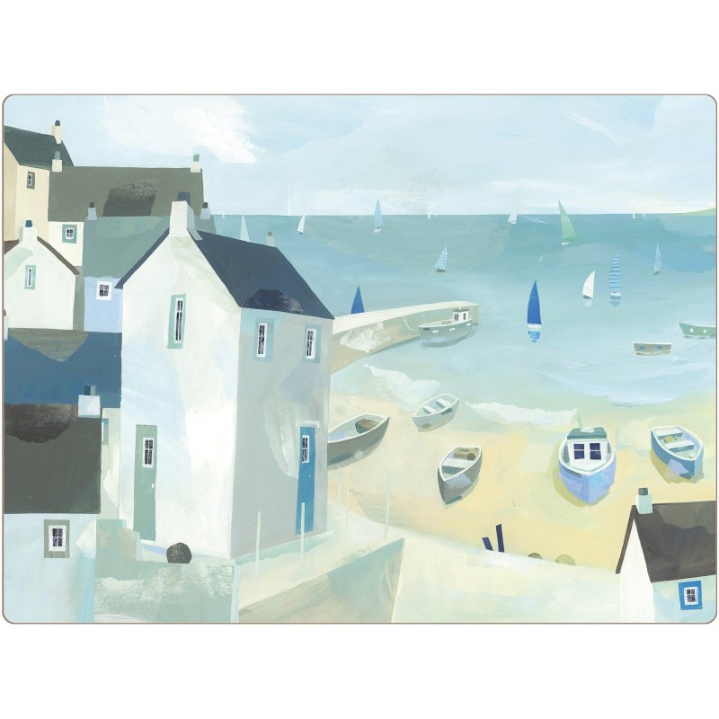 Tradestock Coast Cork Backed Placemats Set Of 4