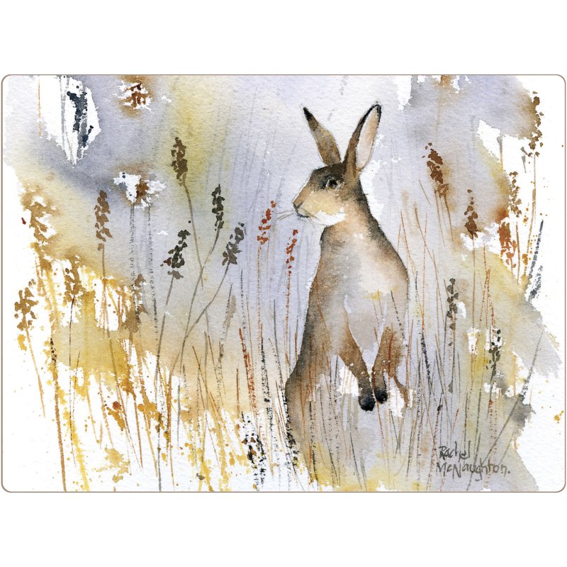 Tradestock Hare Cork Backed Placemats Set Of 4