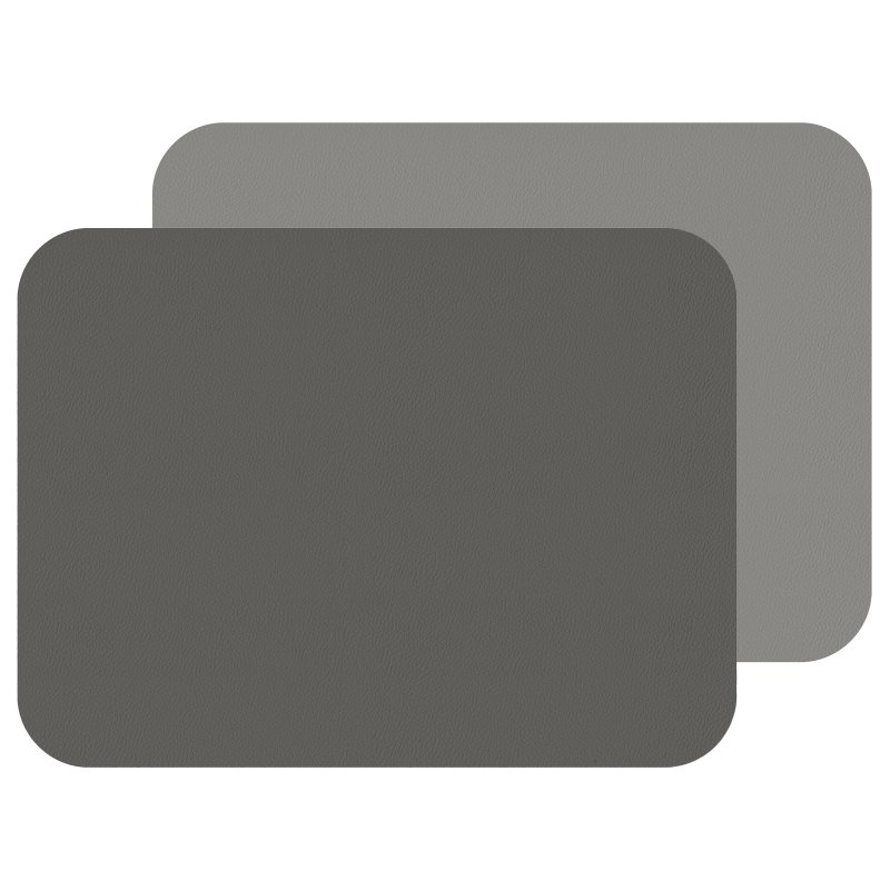 Tradestock 2-tone Grey Flexi Faux Leather Placemats Set Of 2