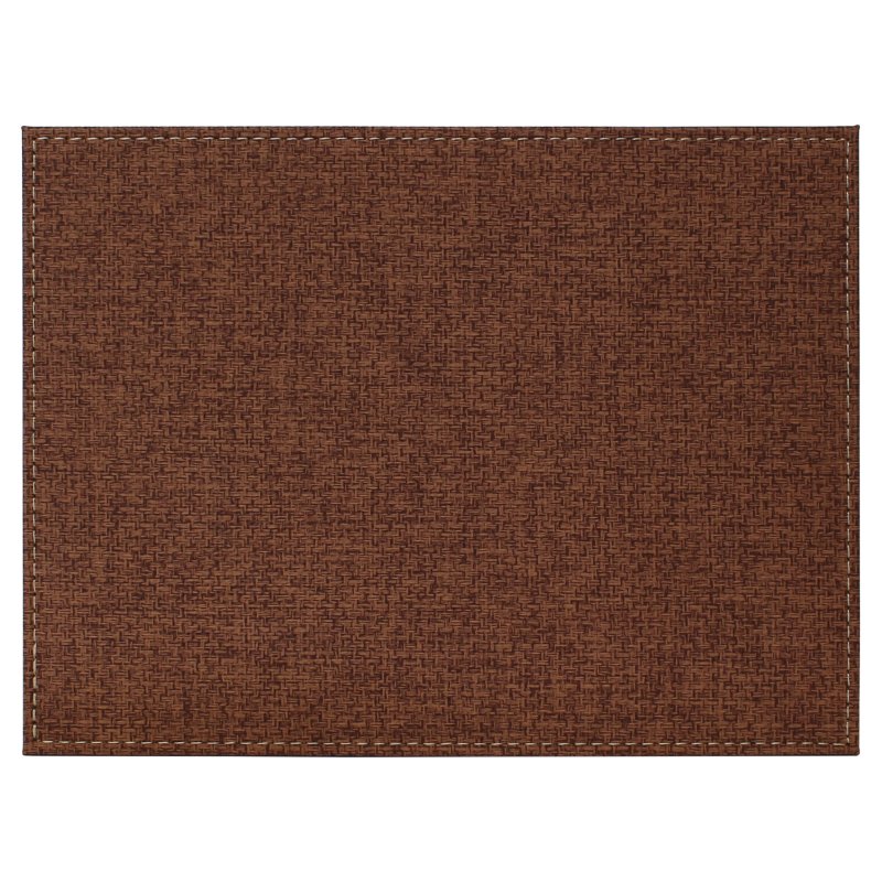 Tradestock Tan Textured Faux Leather Placemats Set Of 4