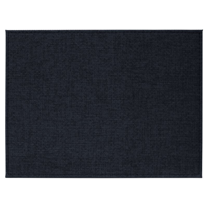 Tradestock Navy Textured Faux Leather Placemats Set Of 4