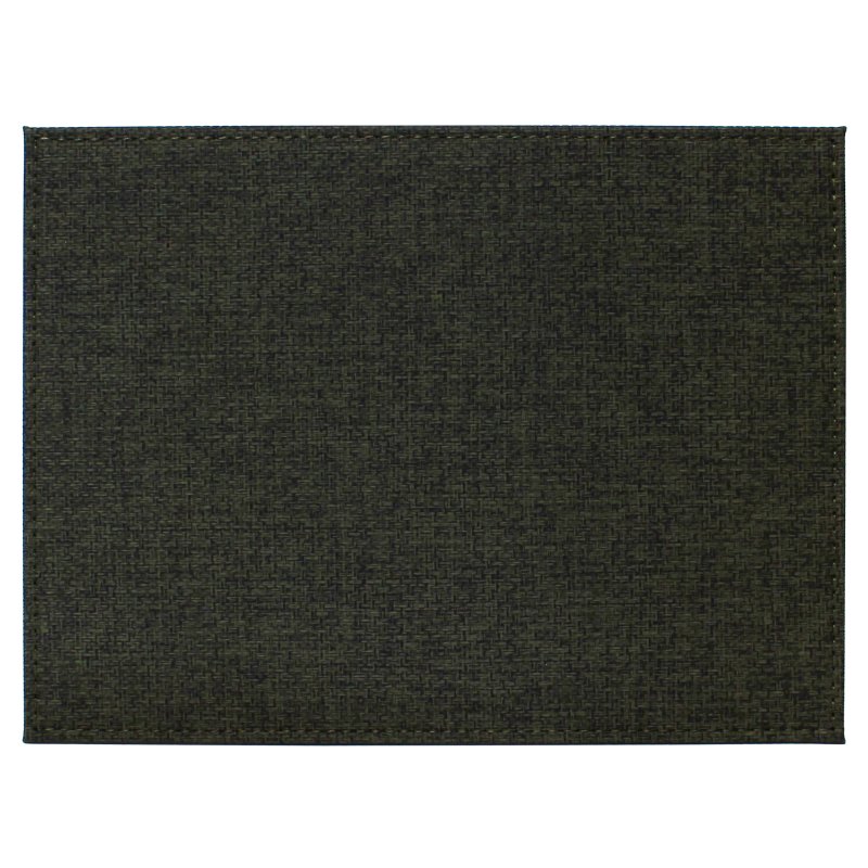 Tradestock Olive Textured Faux Leather Placemats Set Of 4