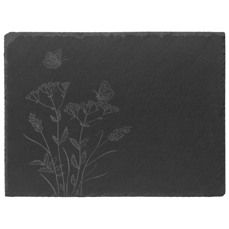 Tradestock Butterflies Slate Serving Board