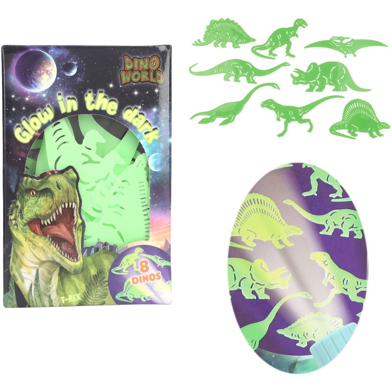 Dino World Glow In The Dark Stickers