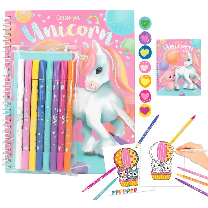 Ylvi Colouring Book And Pen Set