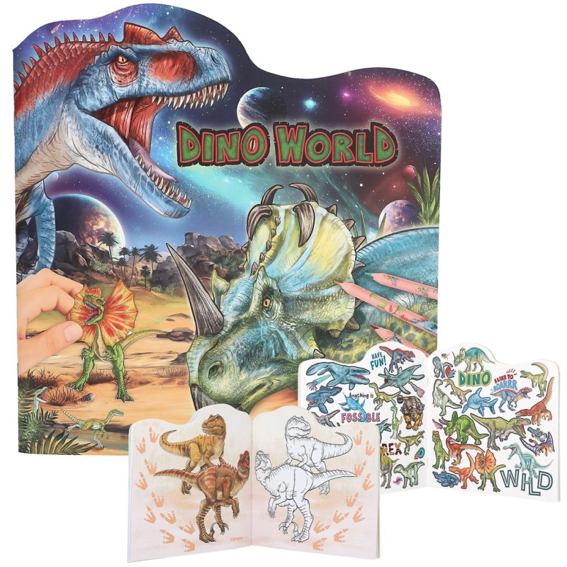 Dino World Colouring Book