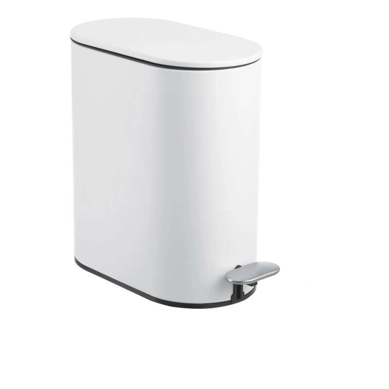 Showerdrape Fortuna White 5L Pedal Bin