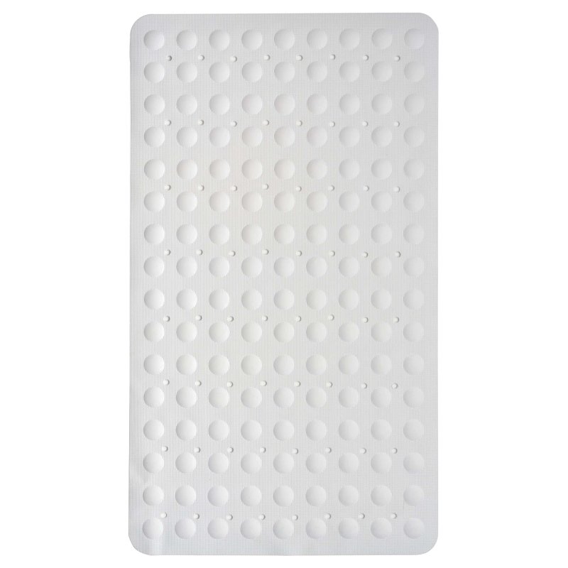 Showerdrape Orbit White Anti Slip Bath Mat