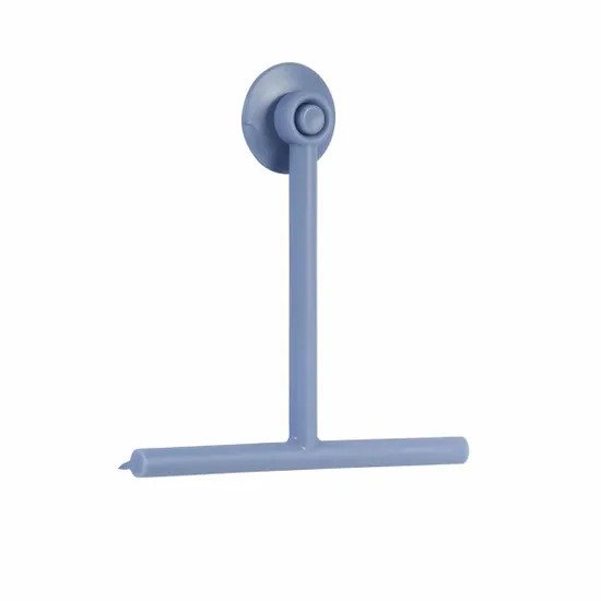 Showerdrape Rocco Blue Squeegee