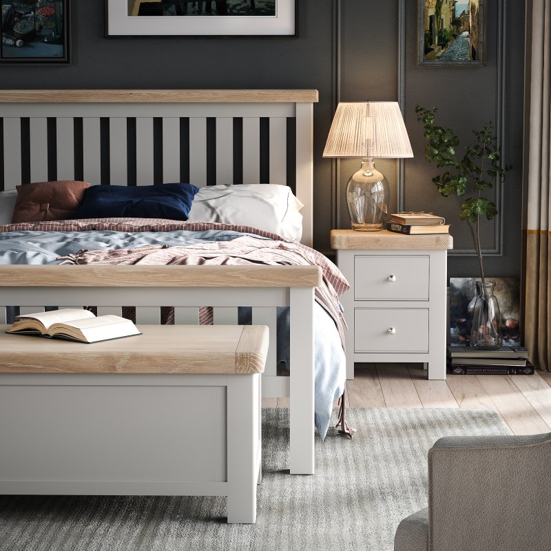 Thornham Slatted Bed Frame lifestyle image of the bed frame