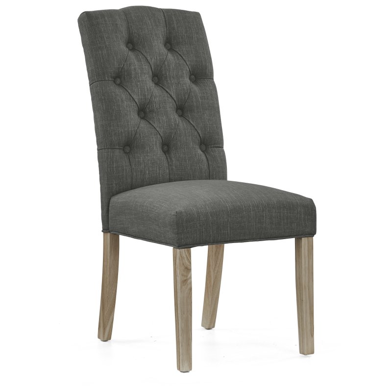 Thornham Chelsea Chair In Charcoal angled image of the chair on a white background